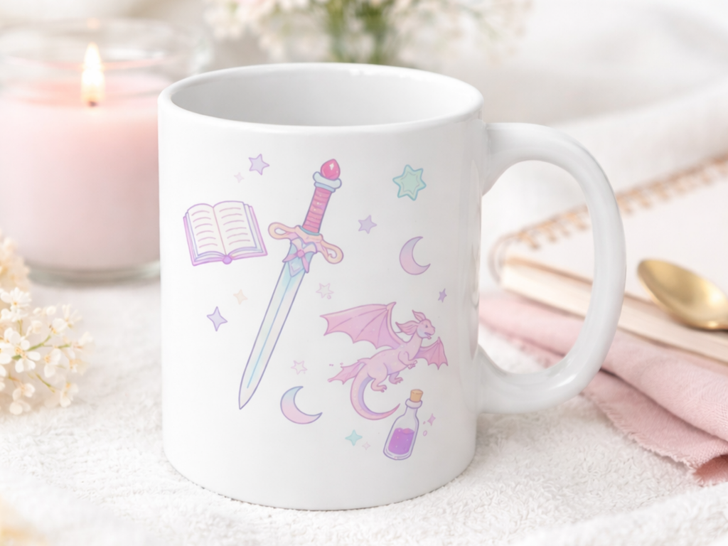 Fantasy Dragon Mug – Personalized Book Lover Gift
