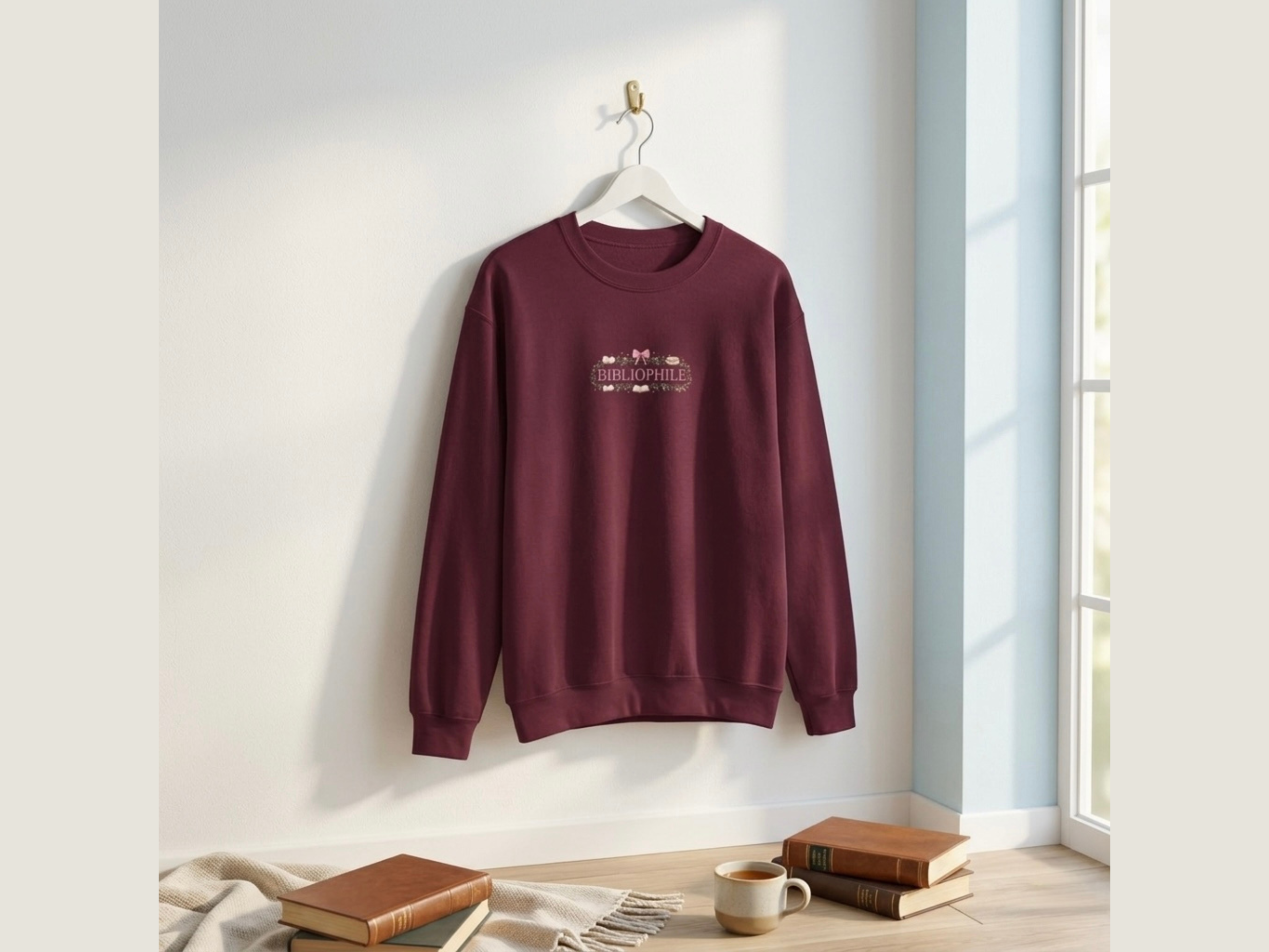 Bibliophile Aesthetic Crewneck