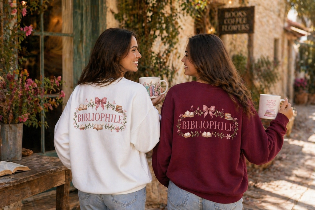 Bibliophile Aesthetic Crewneck