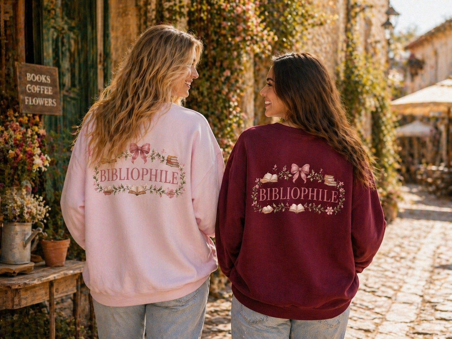 Bibliophile Aesthetic Crewneck