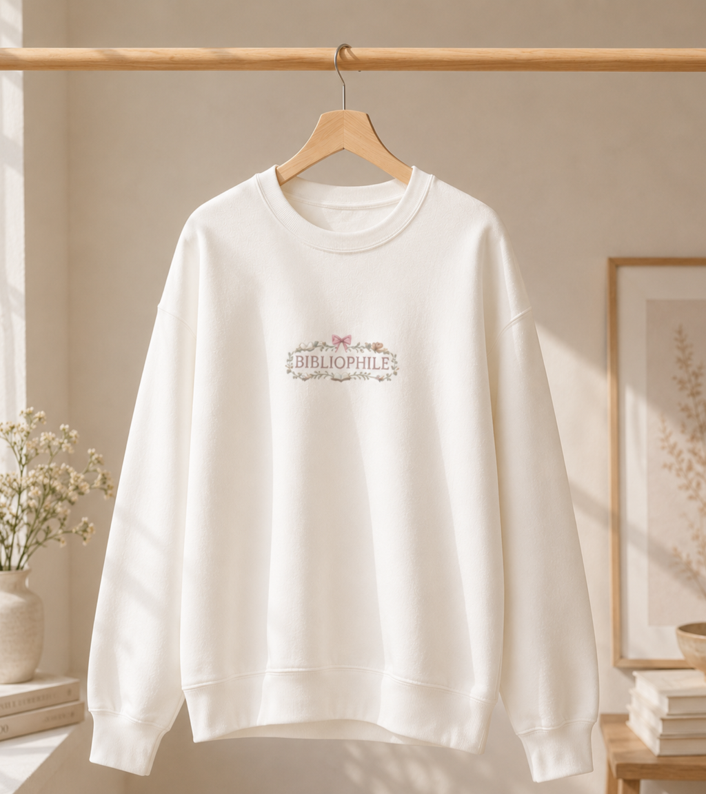 Bibliophile Aesthetic Crewneck