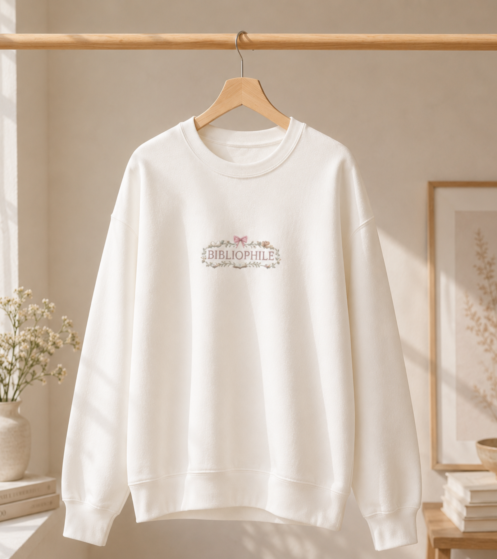 Bibliophile Aesthetic Crewneck