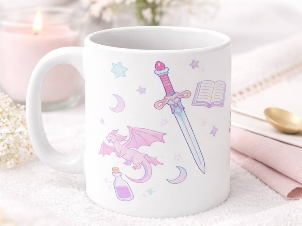Fantasy Dragon Mug – Personalized Book Lover Gift