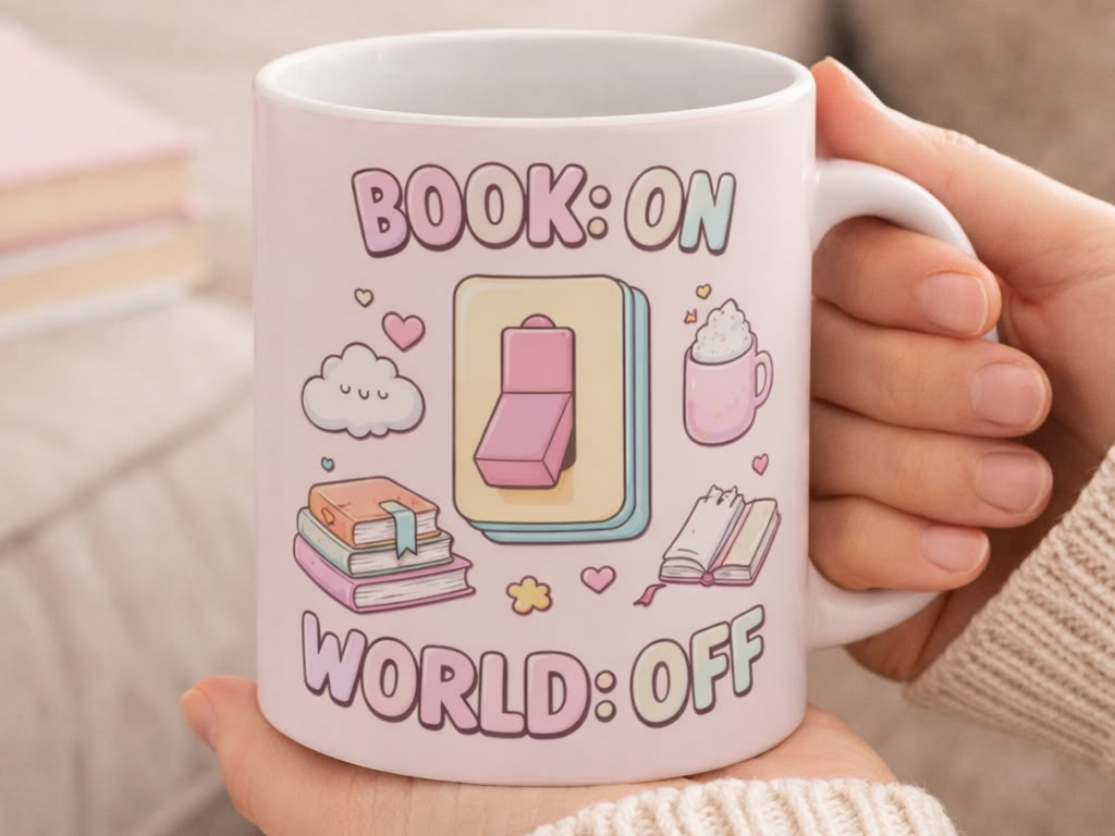 Book On World Off Mug