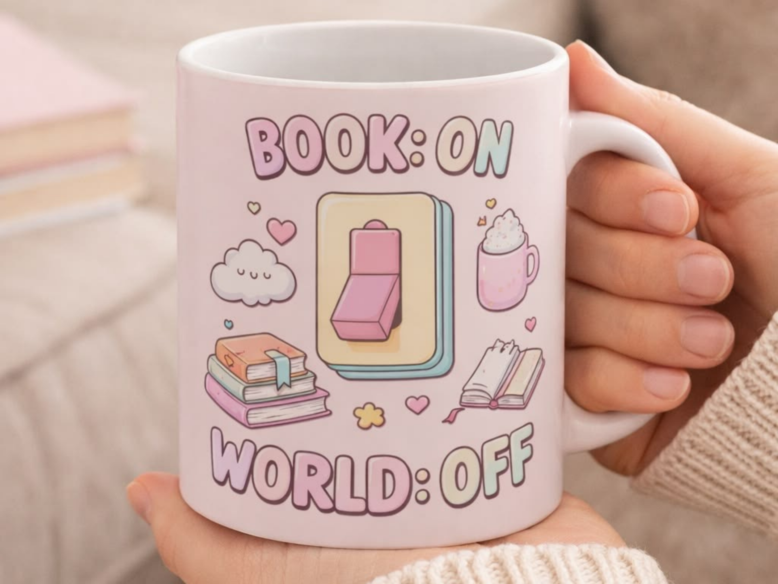 Book On World Off Mug