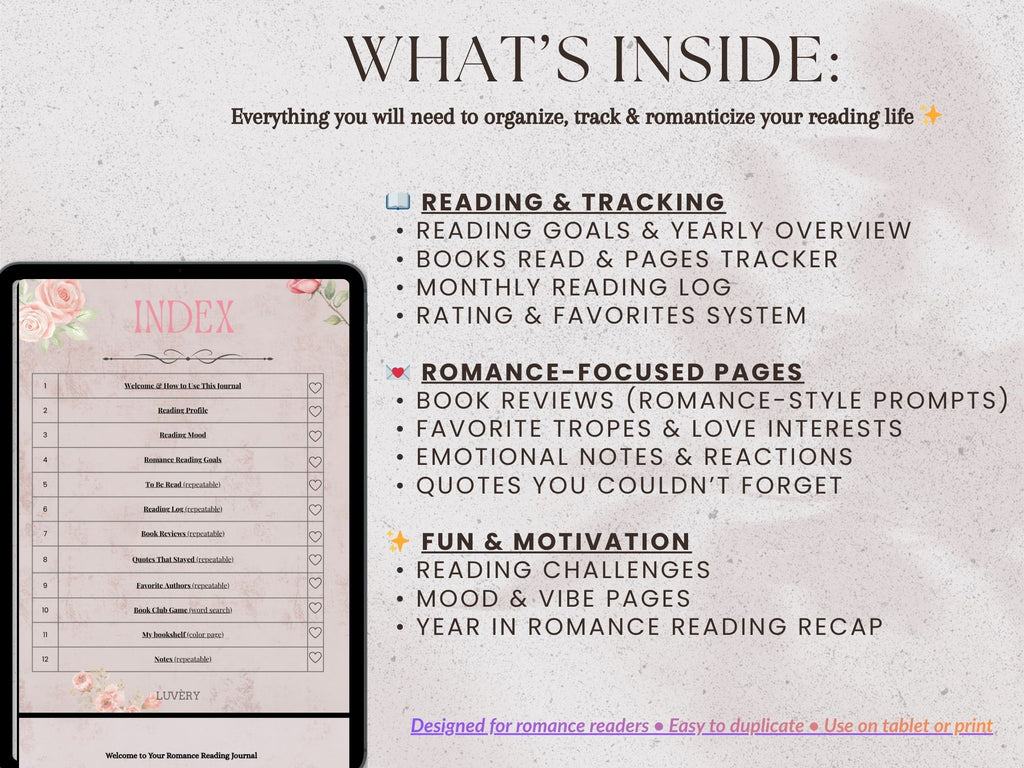 My Romance Reading Journal