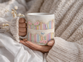 Floral Bookshelf Mug