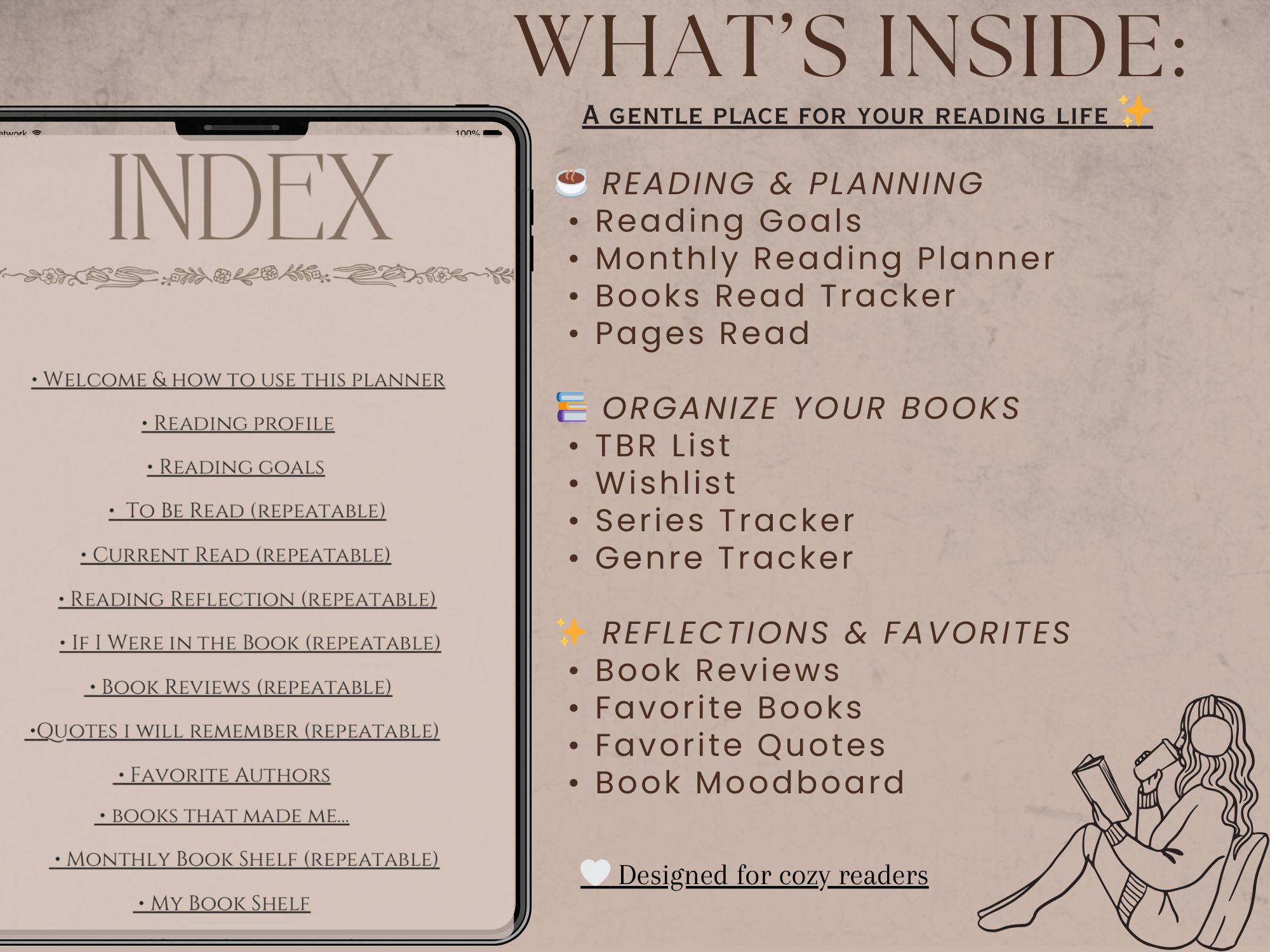 Cozy Book Journal 2026