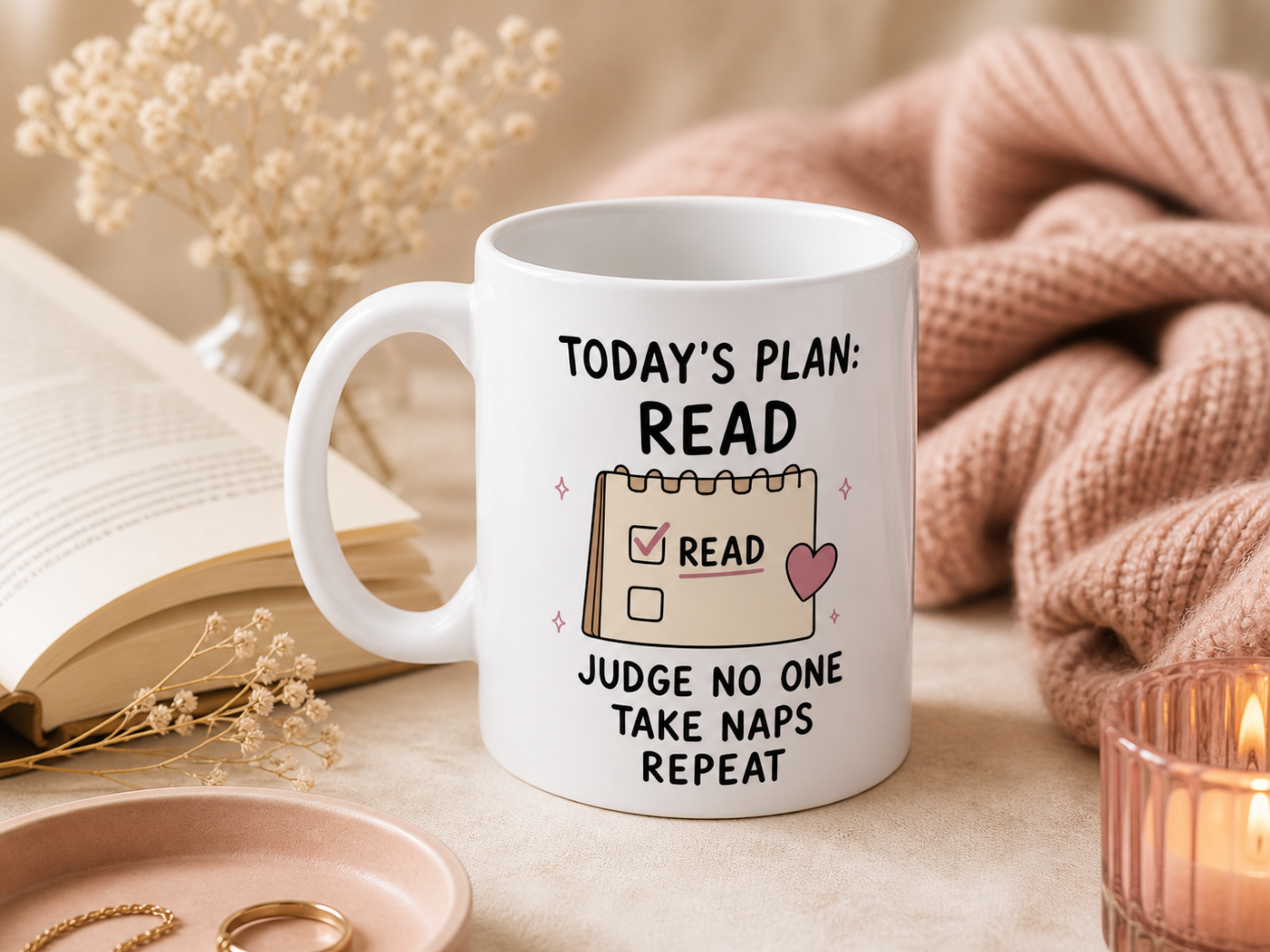 Today’s Plan Mug | Cozy Aesthetic Coffee Mug