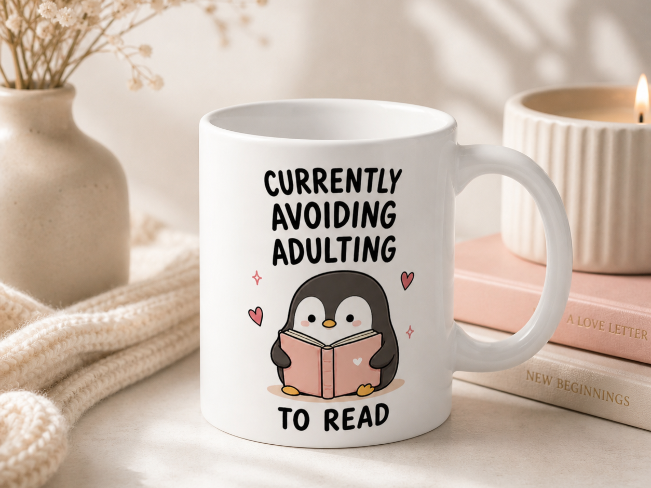 Currently Avoiding Adulting Mug