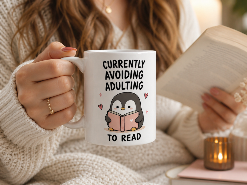 Currently Avoiding Adulting Mug