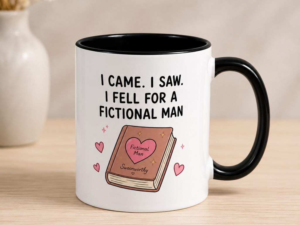 I Fell For A Fictional Man Ceramic Mug