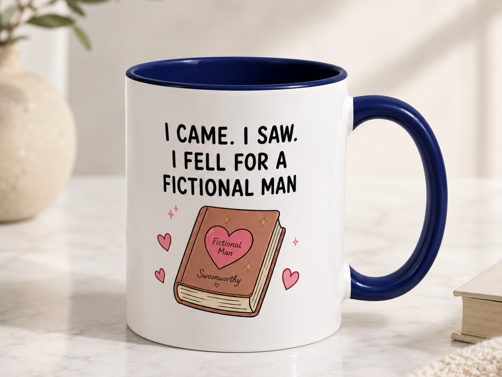 I Fell For A Fictional Man Ceramic Mug