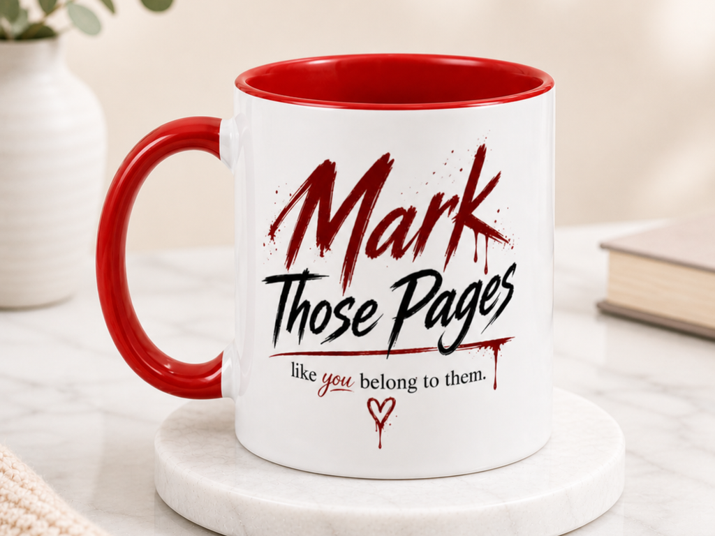 Dark Romance Mug – Gothic Book Lover Gift, Spicy Reader Cup