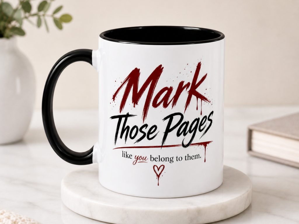 Dark Romance Mug – Gothic Book Lover Gift, Spicy Reader Cup