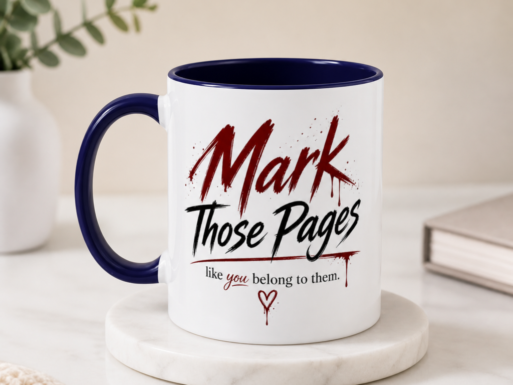 Dark Romance Mug – Gothic Book Lover Gift, Spicy Reader Cup